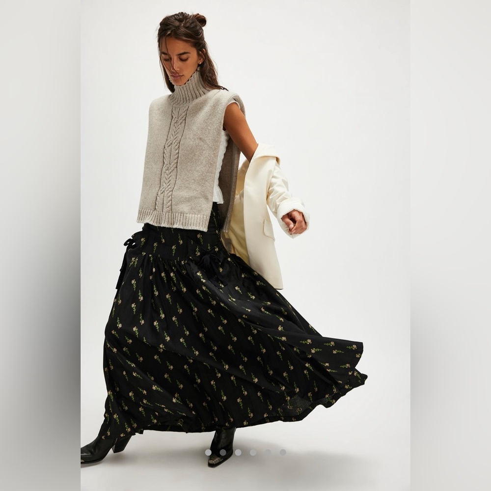 NWOT Free People Rowena Convertible Maxi Skirt - Picture 2 of 14